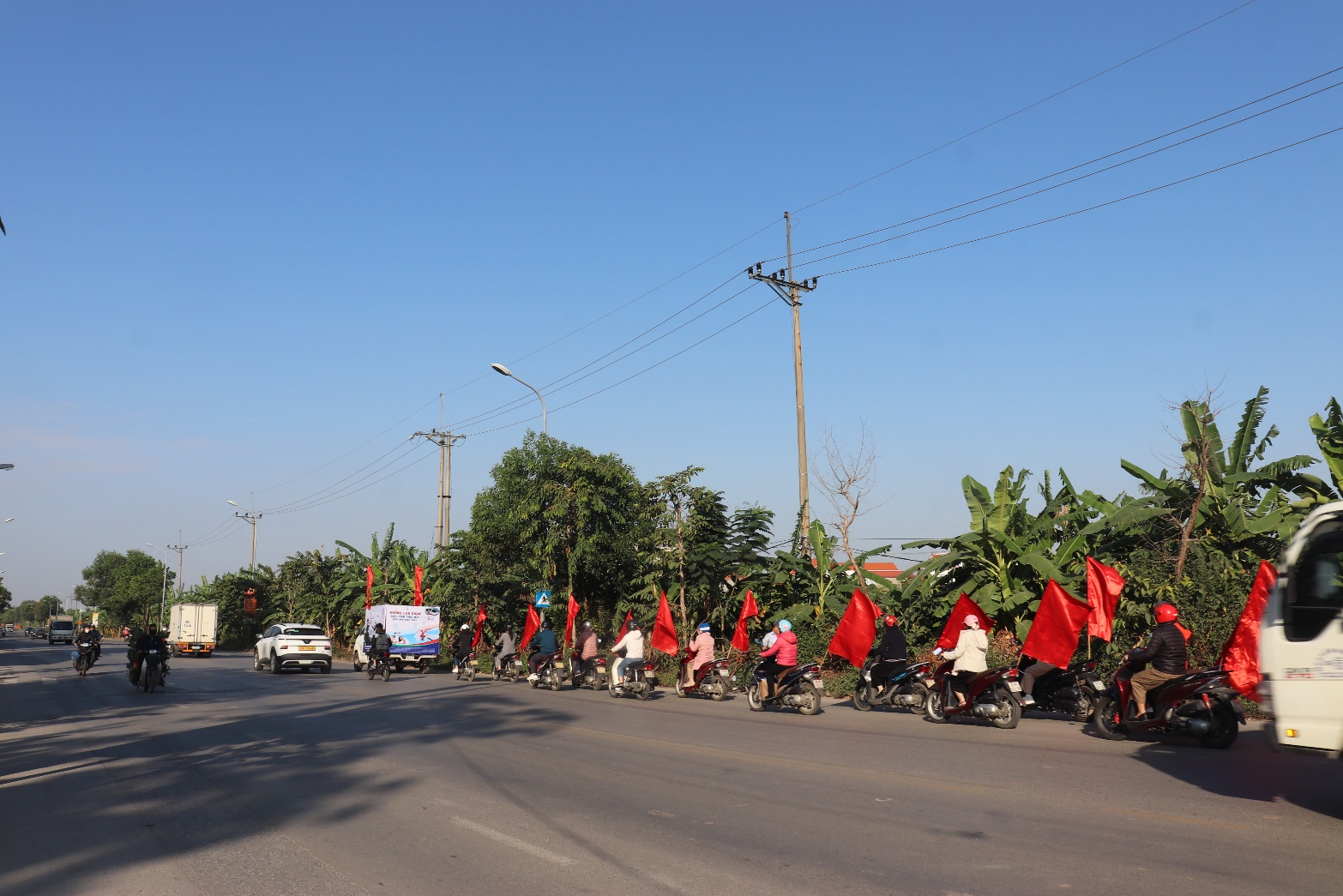 A group of motorcyclists on a road  AI-generated content may be incorrect.