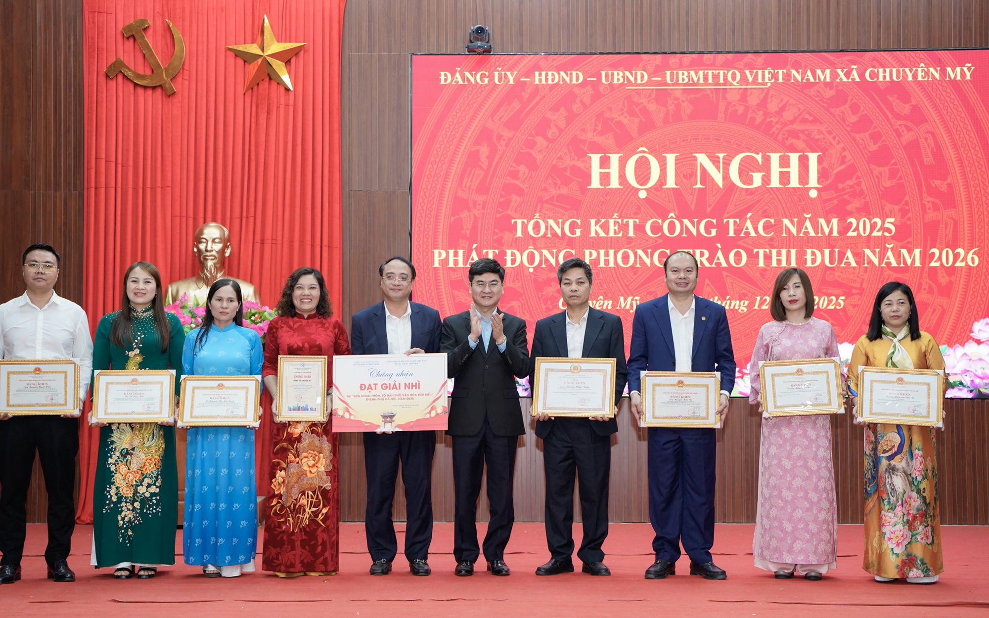 Xã Chuyên Mỹ tổng kết công tác năm 2025, phát động phong trào thi đua năm 2026