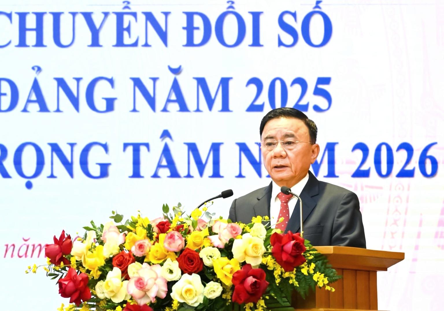 HỘI NGHỊ TỔNG KẾT CÔNG TÁC CHUYỂN ĐỔI SỐ TRONG CÁC CƠ QUAN ĐẢNG NĂM 2025- Ảnh 2.