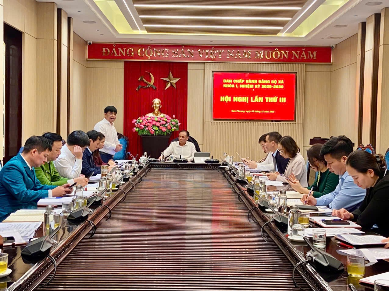 Hội nghị lần thứ ba Ban chấp hành Đảng bộ xã Đan Phượng khóa I, nhiệm kỳ 2025-2030.- Ảnh 2.
