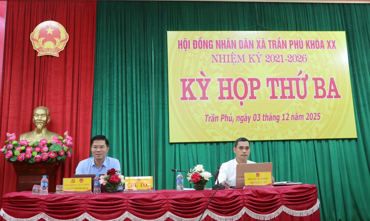 HĐND xã Trần Phú bế mạc kỳ họp thứ 3, khoá XX, nhiệm kỳ 2021-2026- Ảnh 1.