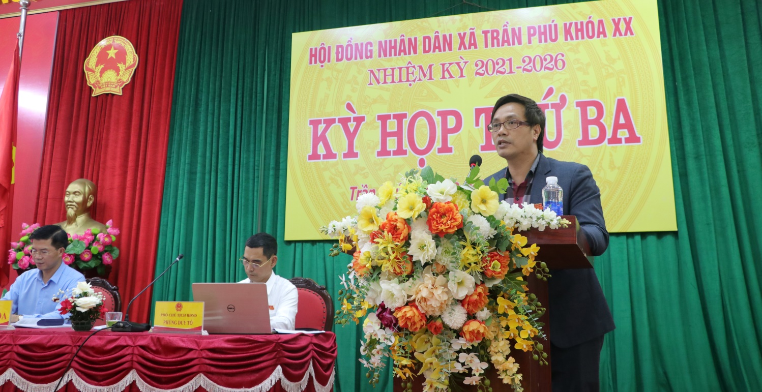HĐND xã Trần Phú bế mạc kỳ họp thứ 3, khoá XX, nhiệm kỳ 2021-2026- Ảnh 2.