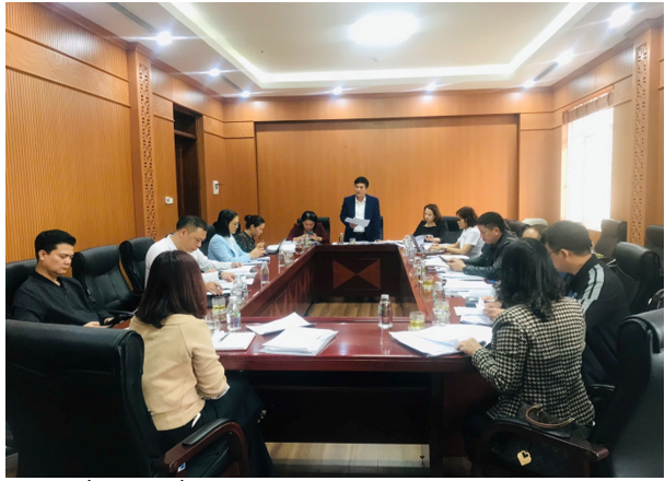 THƯỜNG TRỰC HỘI ĐỒNG NHÂN DÂN XÃ TỔ CHỨC HỘI NGHỊ THẨM TRA CÁC BÁO CÁO, TỜ TRÌNH VÀ DỰ THẢO NGHỊ QUYẾT TRÌNH TẠI KỲ HỌP THỨ 3, KHÓA XXII- Ảnh 1.
