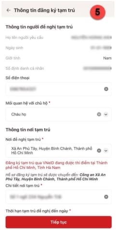 Hướng dẫn đăng ký thường trú, tạm trú, thông báo lưu trú năm 2026 trên VNeID, dịch vụ công cho người dân đầy đủ, chi tiết.- Ảnh 11.