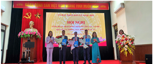 XÃ NGỌC HỒI: KIỆN TOÀN BỘ MÁY LÃNH ĐẠO CÁC PHÒNG, BAN, ĐƠN VỊ CHO GIAI ĐOẠN MỚI- Ảnh 3.