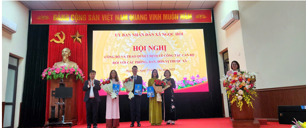 XÃ NGỌC HỒI: KIỆN TOÀN BỘ MÁY LÃNH ĐẠO CÁC PHÒNG, BAN, ĐƠN VỊ CHO GIAI ĐOẠN MỚI- Ảnh 4.