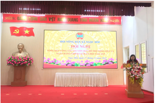 HỘI NÔNG DÂN XÃ NGỌC HỒI TỔ CHỨC HỘI NGHỊ TỔNG KẾT CÔNG TÁC VAY VỐN NĂM 2025- Ảnh 2.