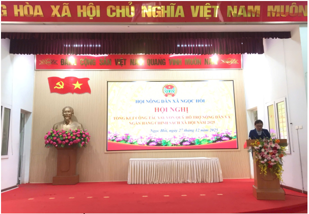 HỘI NÔNG DÂN XÃ NGỌC HỒI TỔ CHỨC HỘI NGHỊ TỔNG KẾT CÔNG TÁC VAY VỐN NĂM 2025- Ảnh 3.