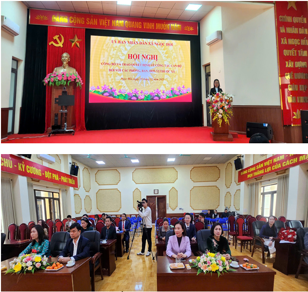 XÃ NGỌC HỒI: KIỆN TOÀN BỘ MÁY LÃNH ĐẠO CÁC PHÒNG, BAN, ĐƠN VỊ CHO GIAI ĐOẠN MỚI- Ảnh 1.