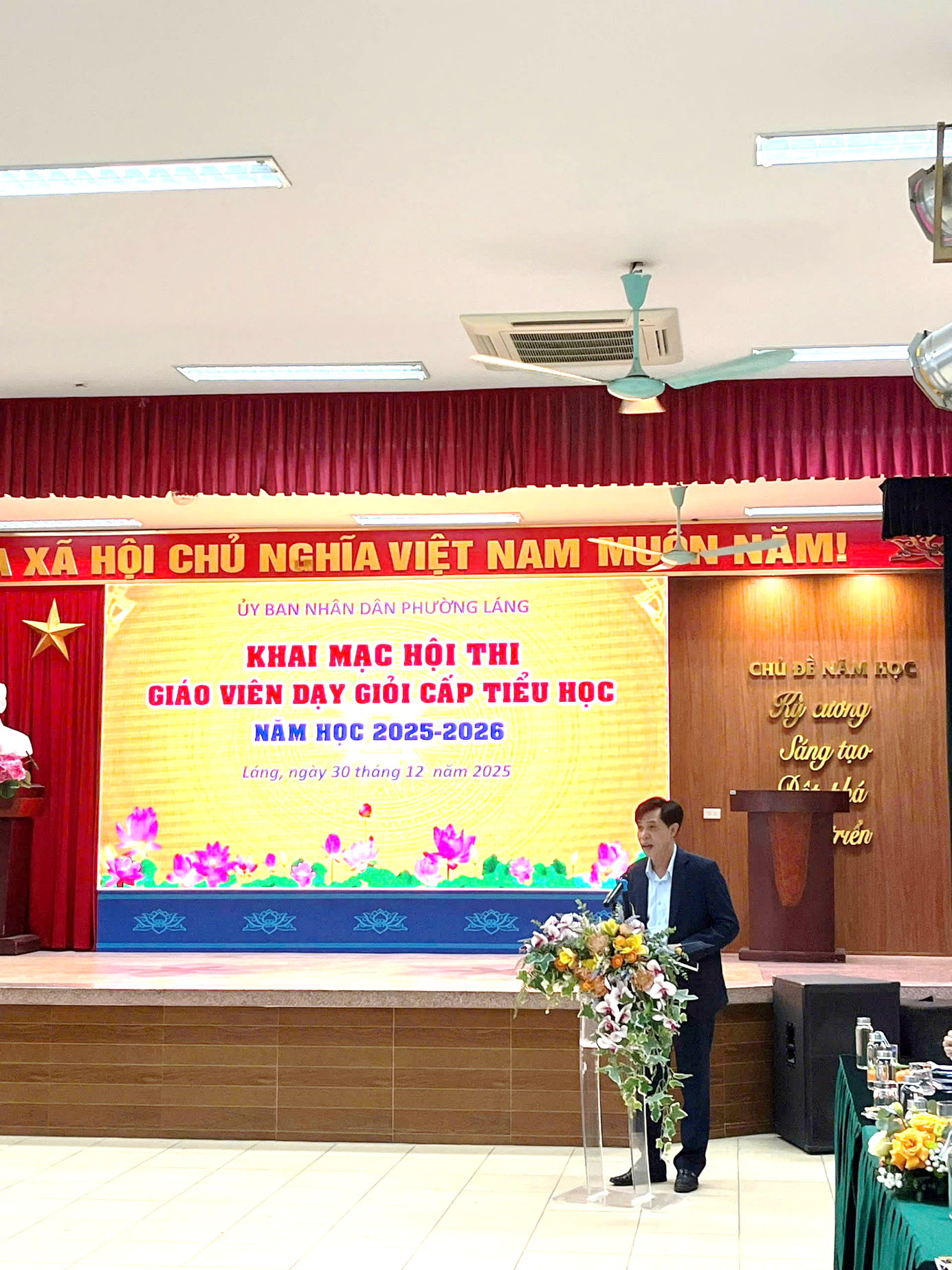 KHAI MẠC HỘI THI GIÁO VIÊN DẠY GIỎI CẤP TIỂU HỌC NĂM HỌC 2025 – 2026- Ảnh 1.