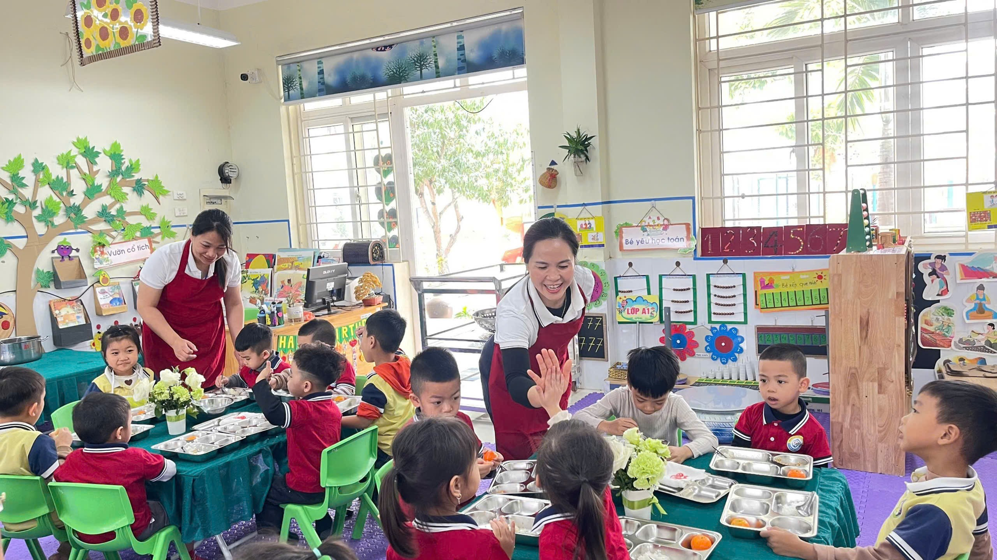 Trường Mầm non Lê Thanh A bồi dưỡng kiến thức an toàn thực phẩm, giáo dục dinh dưỡng kết hợp vận động cho trẻ- Ảnh 2.