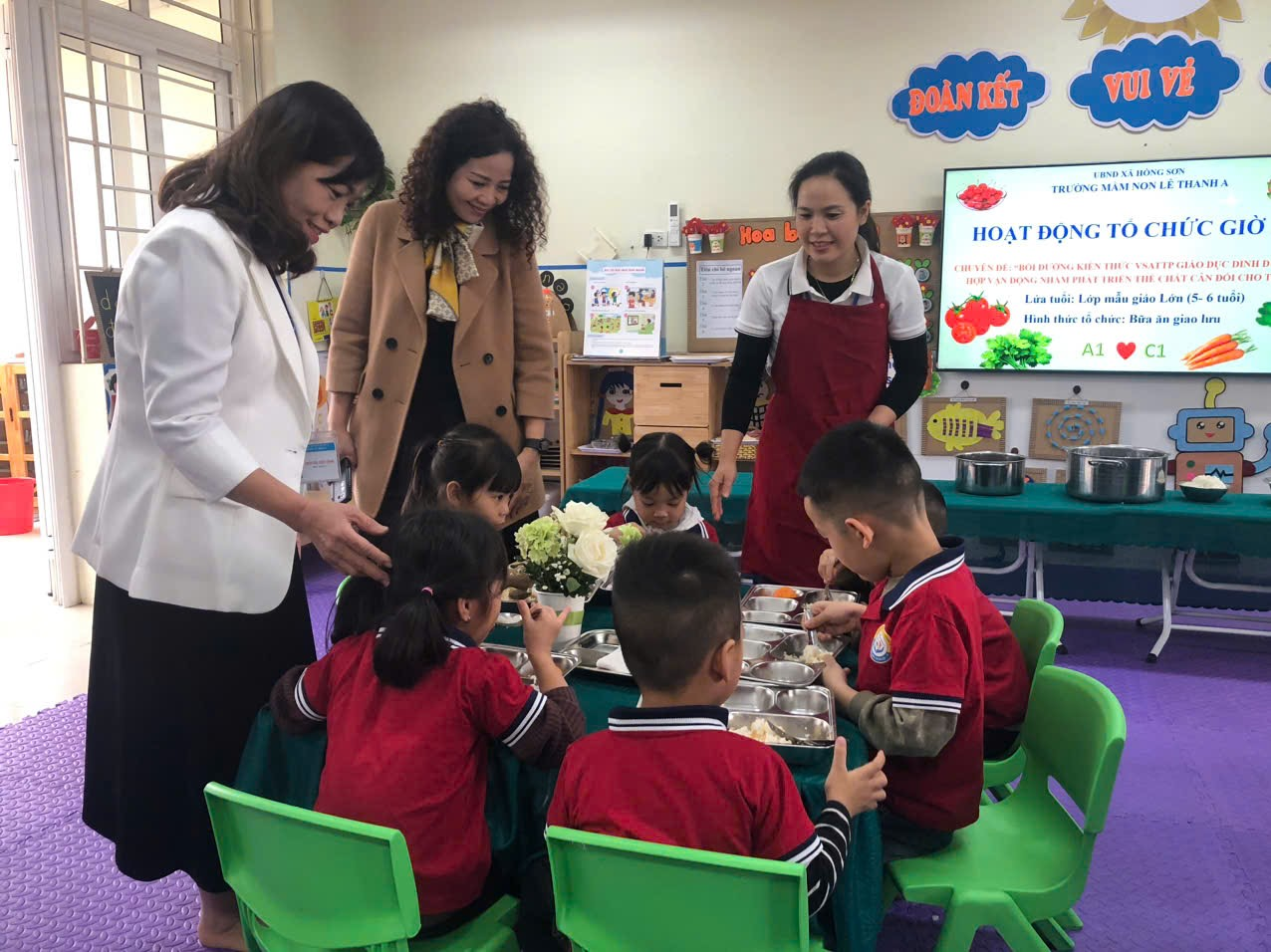 Trường Mầm non Lê Thanh A bồi dưỡng kiến thức an toàn thực phẩm, giáo dục dinh dưỡng kết hợp vận động cho trẻ- Ảnh 5.