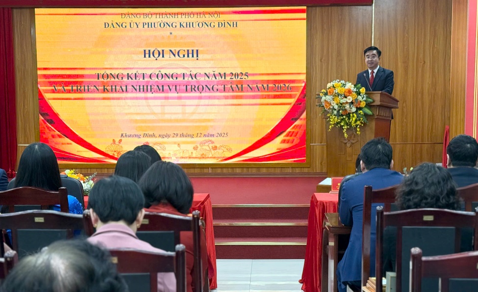 Khương Đình: Tổng kết công tác Đảng năm 2025 và triển khai nhiệm vụ trọng tâm năm 2026- Ảnh 1.