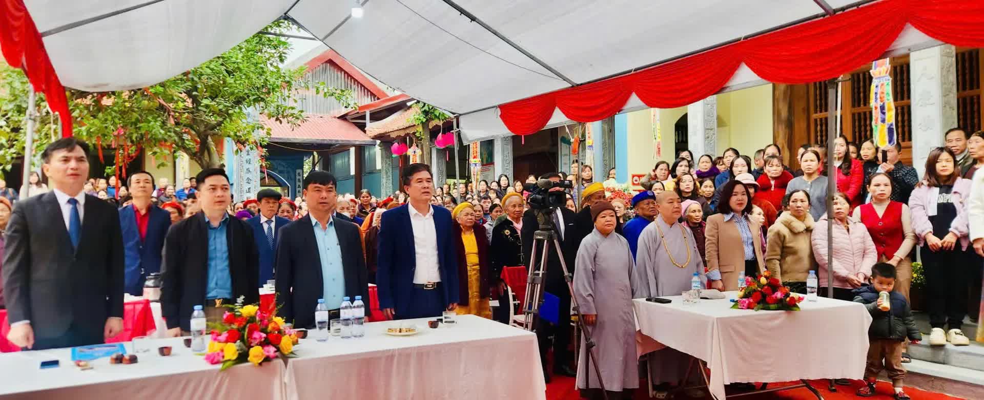 Xã Ngọc Hồi khánh thành các công trình tu bổ, tôn tạo di tích lịch sử - văn hóa- Ảnh 1.