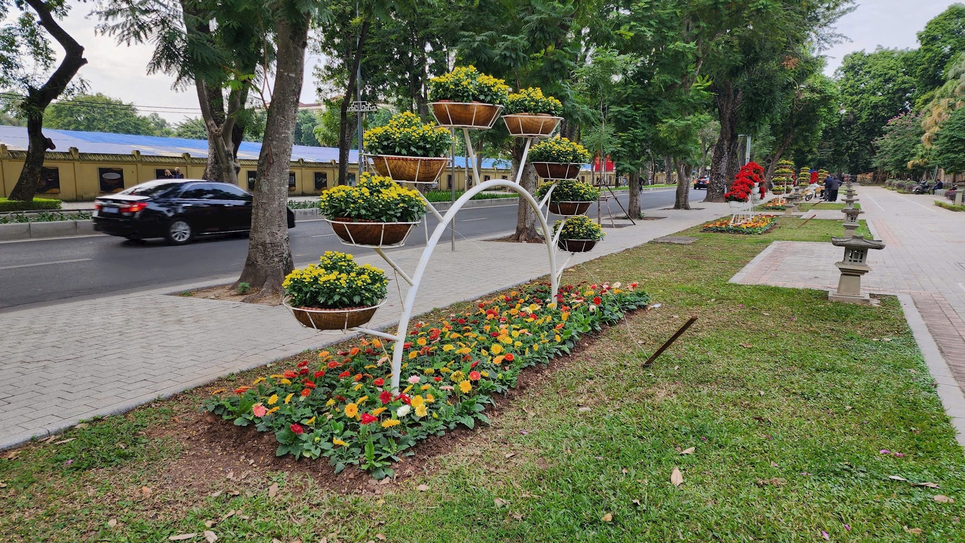 Hà Nội: Rực rỡ cây hoa và chiếu sáng phục vụ Tết Dương lịch 2026- Ảnh 5.