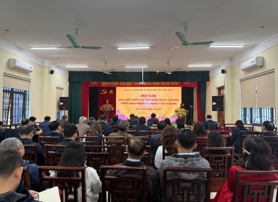 Đảng ủy Doanh nghiệp phường Yên Hòa đã tổ chức Hội nghị tổng kết công tác xây dựng Đảng, triển khai nhiệm vụ trọng tâm năm 2026.- Ảnh 1.