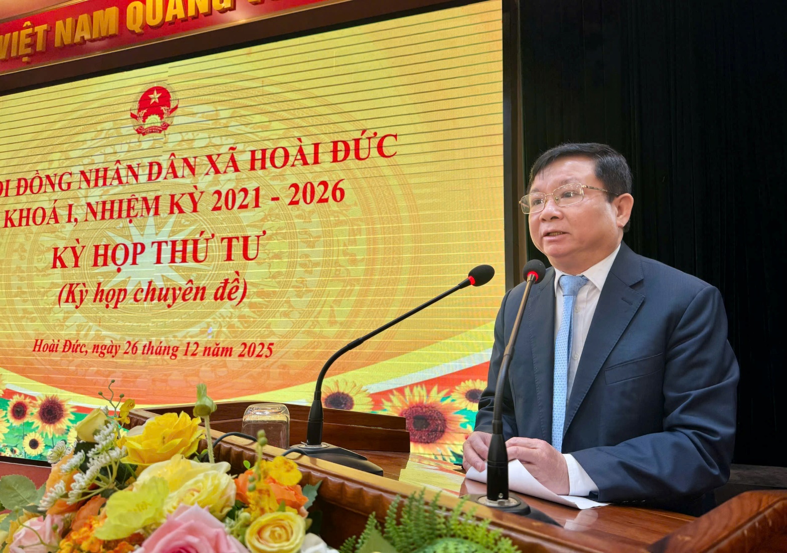 HĐND xã Hoài Đức tổ chức kỳ họp thứ 4 (Kỳ họp chuyên đề)- Ảnh 4.