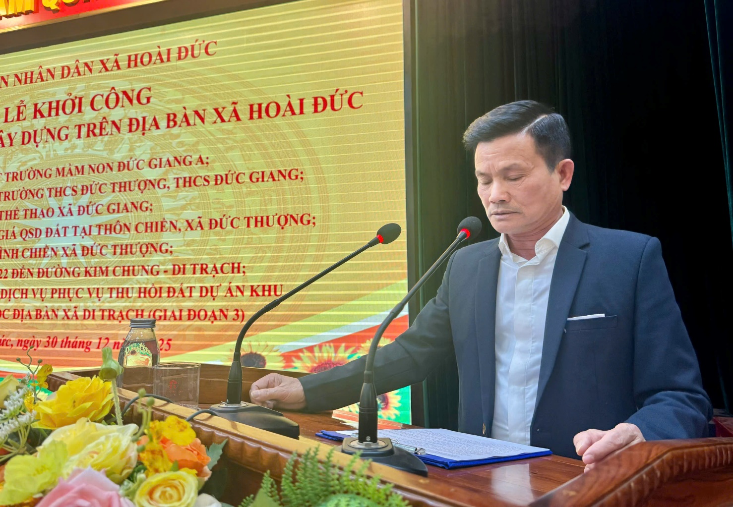 UBND xã tổ chức Lễ khởi công xây dựng 7 dự án trên địa bàn xã- Ảnh 5.