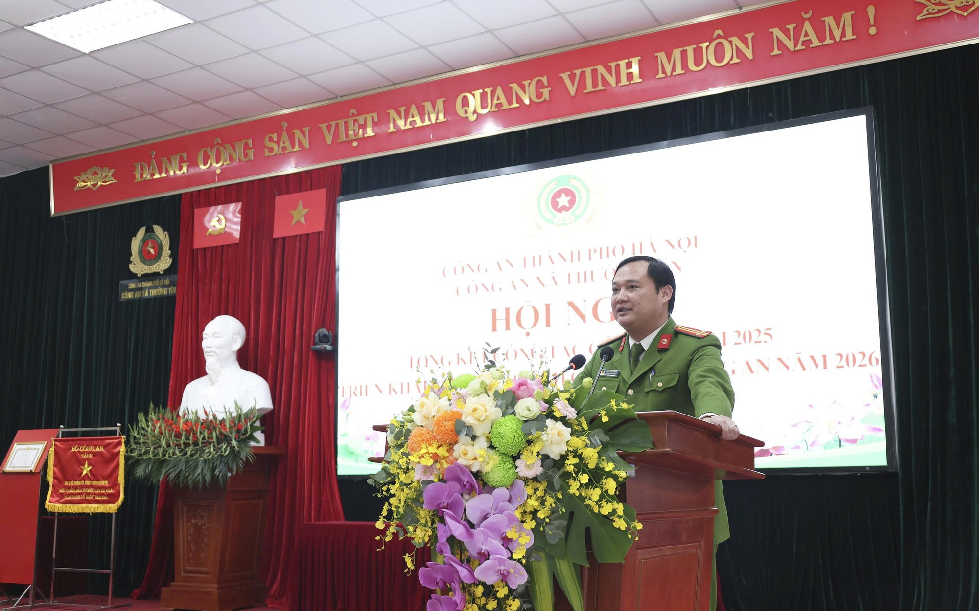 Công an xã Thường Tín triển khai nhiệm vụ công tác năm 2026