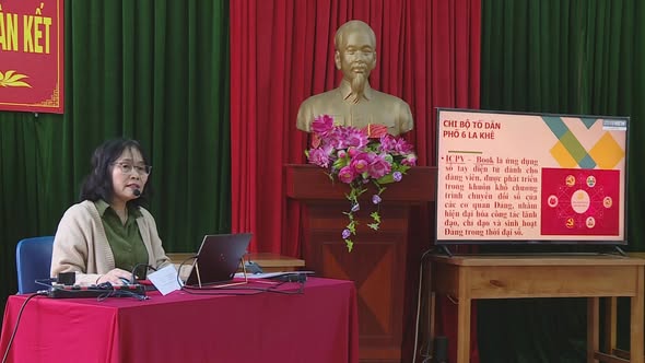 TDP 6 La Khê: Đổi mới hình thức sinh hoạt chi bộ bằng phương pháp trực quan- số hóa nội dung truyền đạt- Ảnh 1.