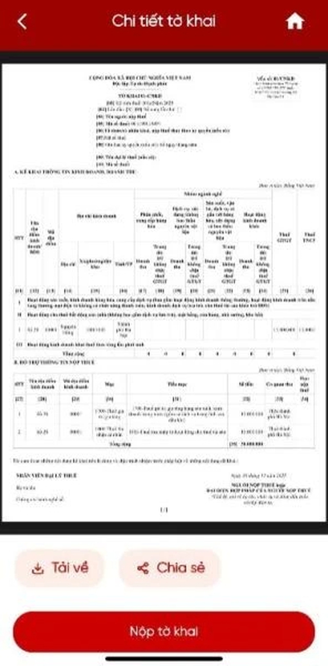4 bước khai thuế trên eTax Mobile cho hộ kinh doanh cho thuê nhà- Ảnh 10.