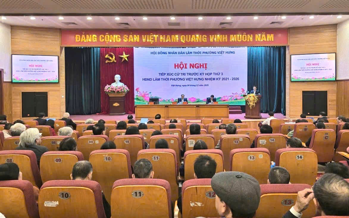 HĐND phường Việt Hưng tiếp xúc cử tri trước kỳ họp thứ ba