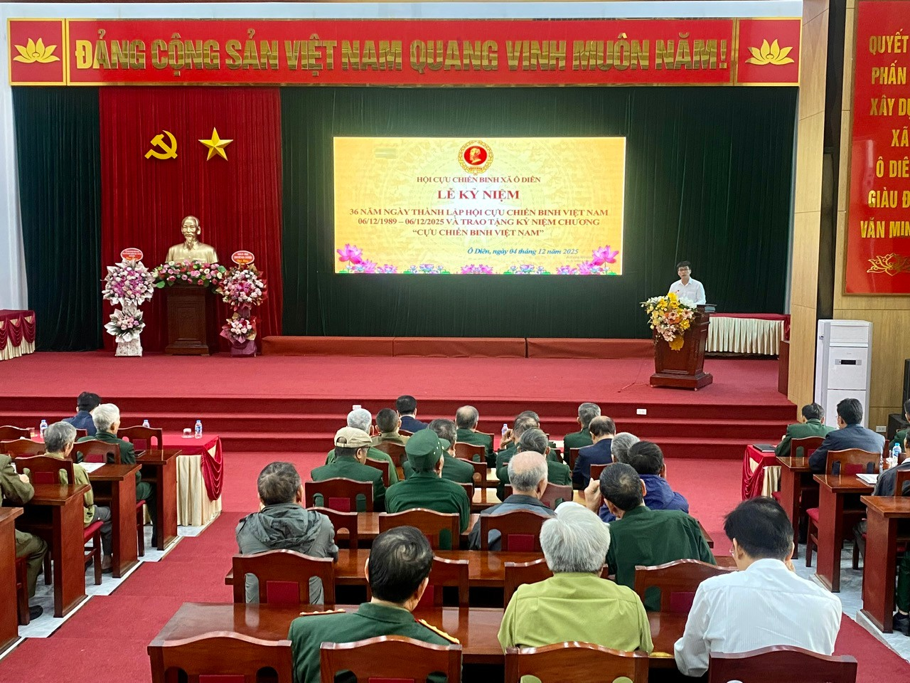 Hội Cựu Chiến binh xã kỷ niệm 36 năm ngày thành lập Hội Cựu chiến binh Việt Nam- Ảnh 1.