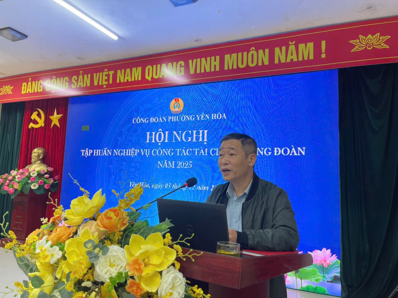 Công đoàn phường Yên Hòa tổ chức tập huấn công tác tài chính công đoàn cơ sở năm 2025- Ảnh 1.