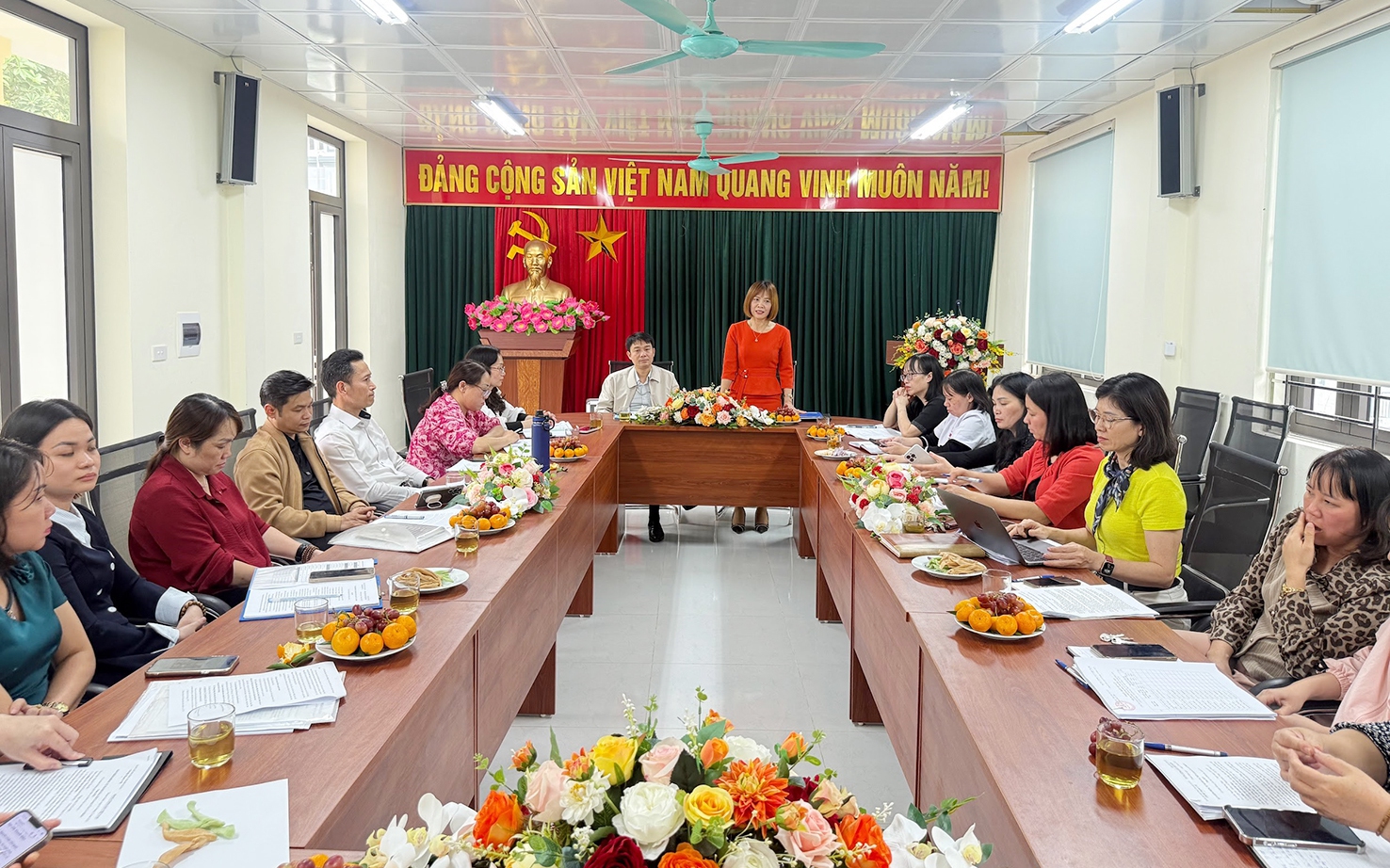 Quang cảnh Hội nghị kiểm điểm, đánh giá, xếp loại chất lượng đảng viên năm 2025