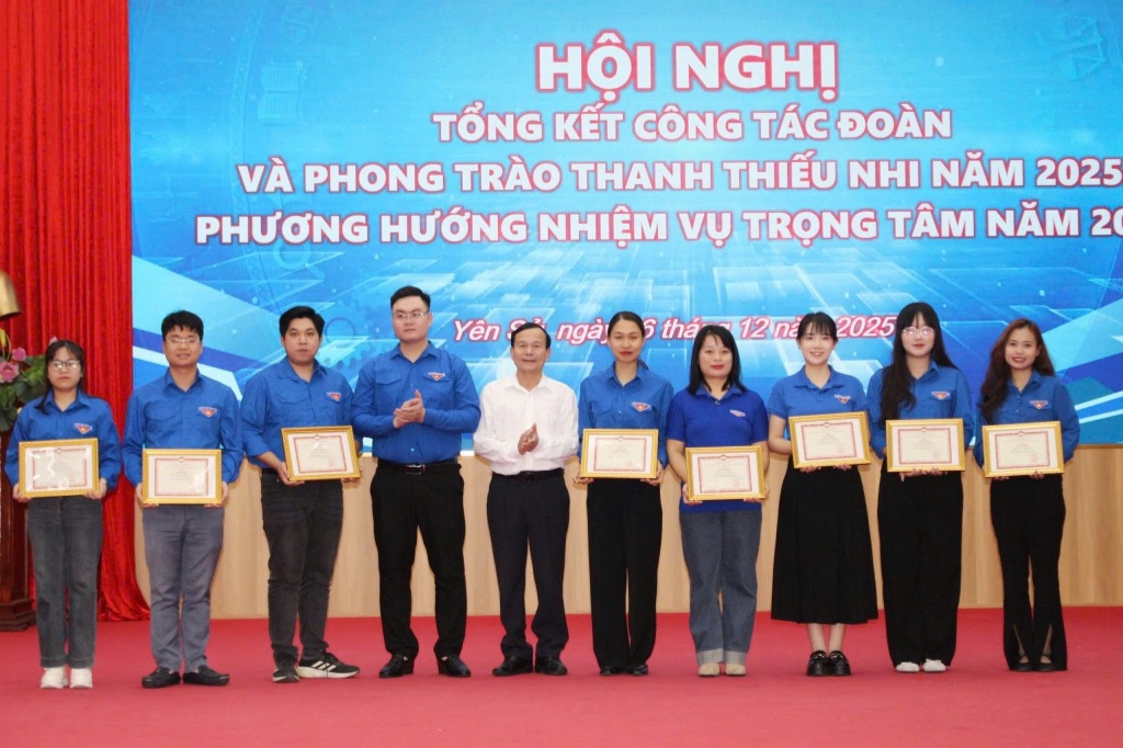 Đoàn Thanh niên phường Yên Sở tổ chức hội nghị tổng kết công tác Đoàn và phong trào thanh thiếu nhi năm 2025; triển khai phương hướng, nhiệm vụ năm 2026.- Ảnh 2.