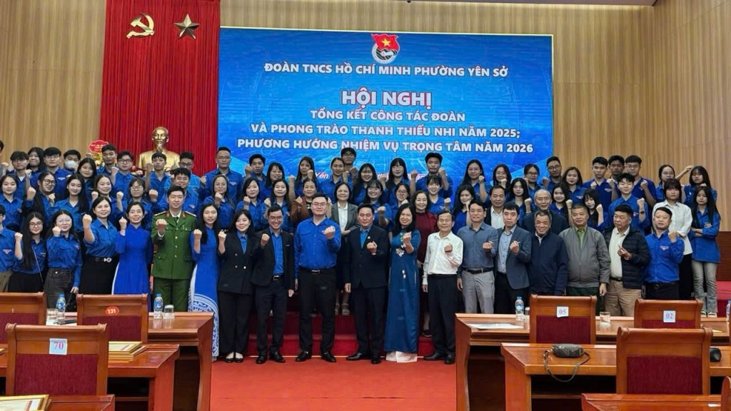 Đoàn Thanh niên phường Yên Sở tổ chức hội nghị tổng kết công tác Đoàn và phong trào thanh thiếu nhi năm 2025; triển khai phương hướng, nhiệm vụ năm 2026.- Ảnh 4.