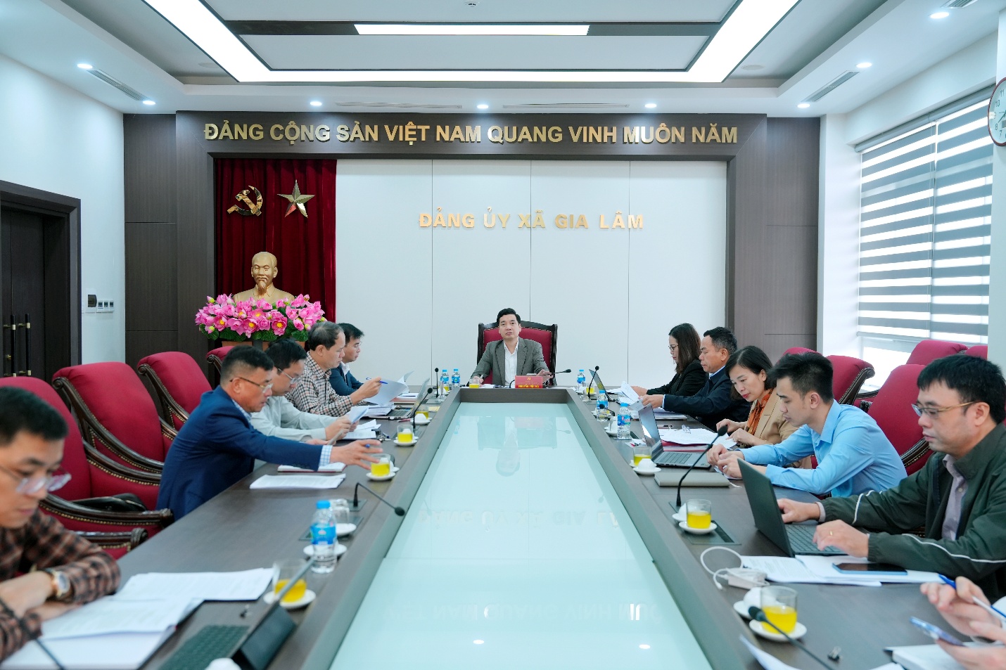 Gia Lâm họp đánh giá tình hình triển khai công tác bầu cử đại biểu Quốc hội và HĐND các cấp nhiệm kỳ 2026–2031- Ảnh 1.