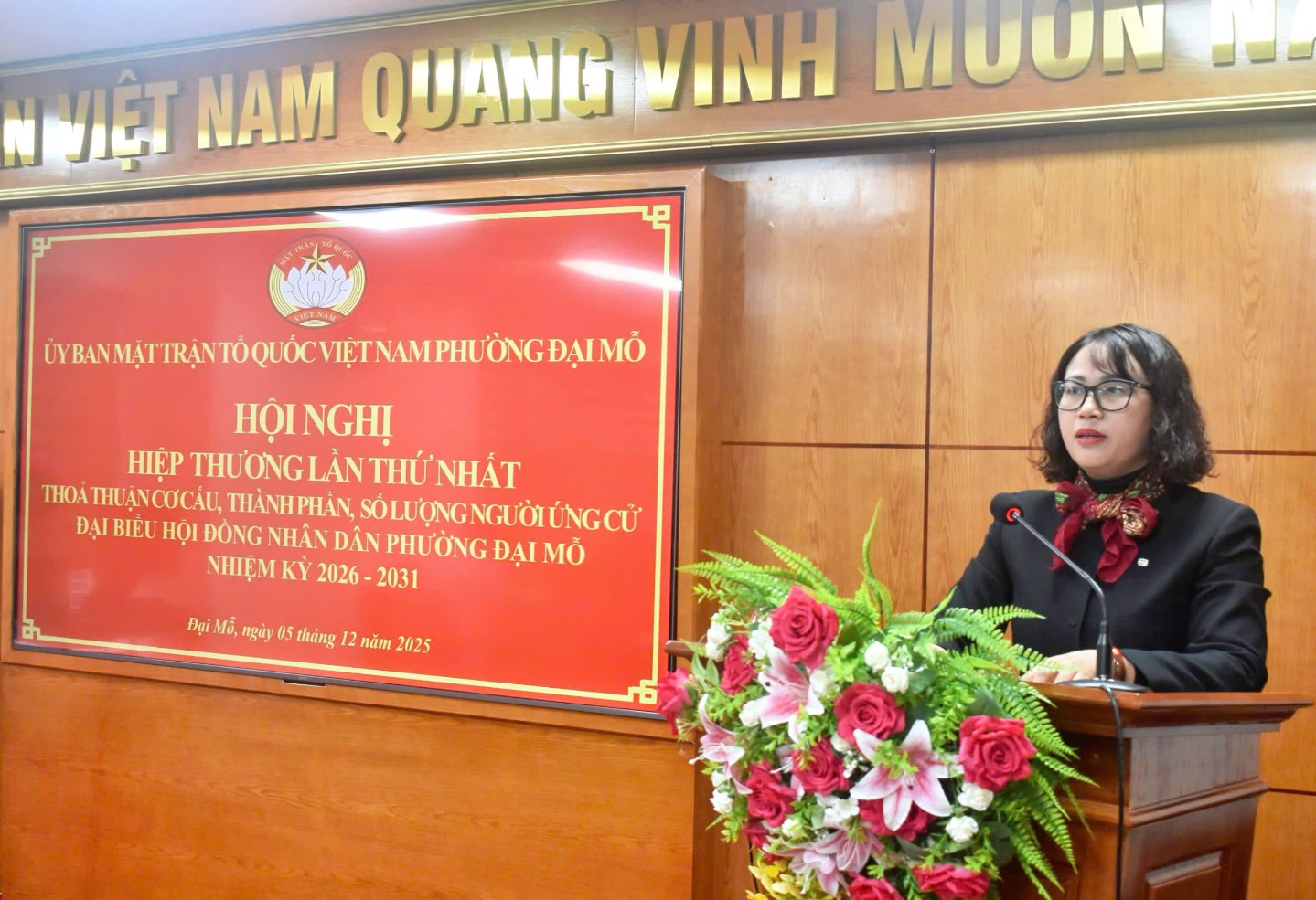 Hiệp thương lần thứ nhất thỏa thuận dự kiến cơ cấu, thành phần và số lượng người được giới thiệu ứng cử đại biểu Hội đồng nhân dân phường- Ảnh 1.