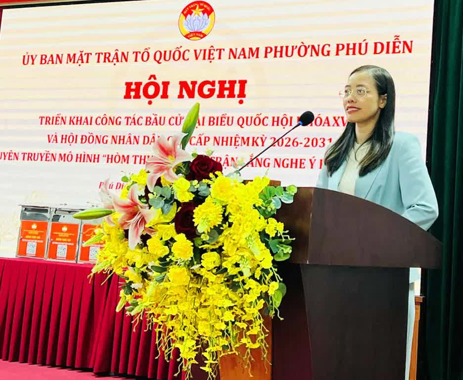 Phường Phú Diễn triển khai mô hình "Hòm thư số - Mặt trận lắng nghe ý kiến Nhân dân"- Ảnh 1.