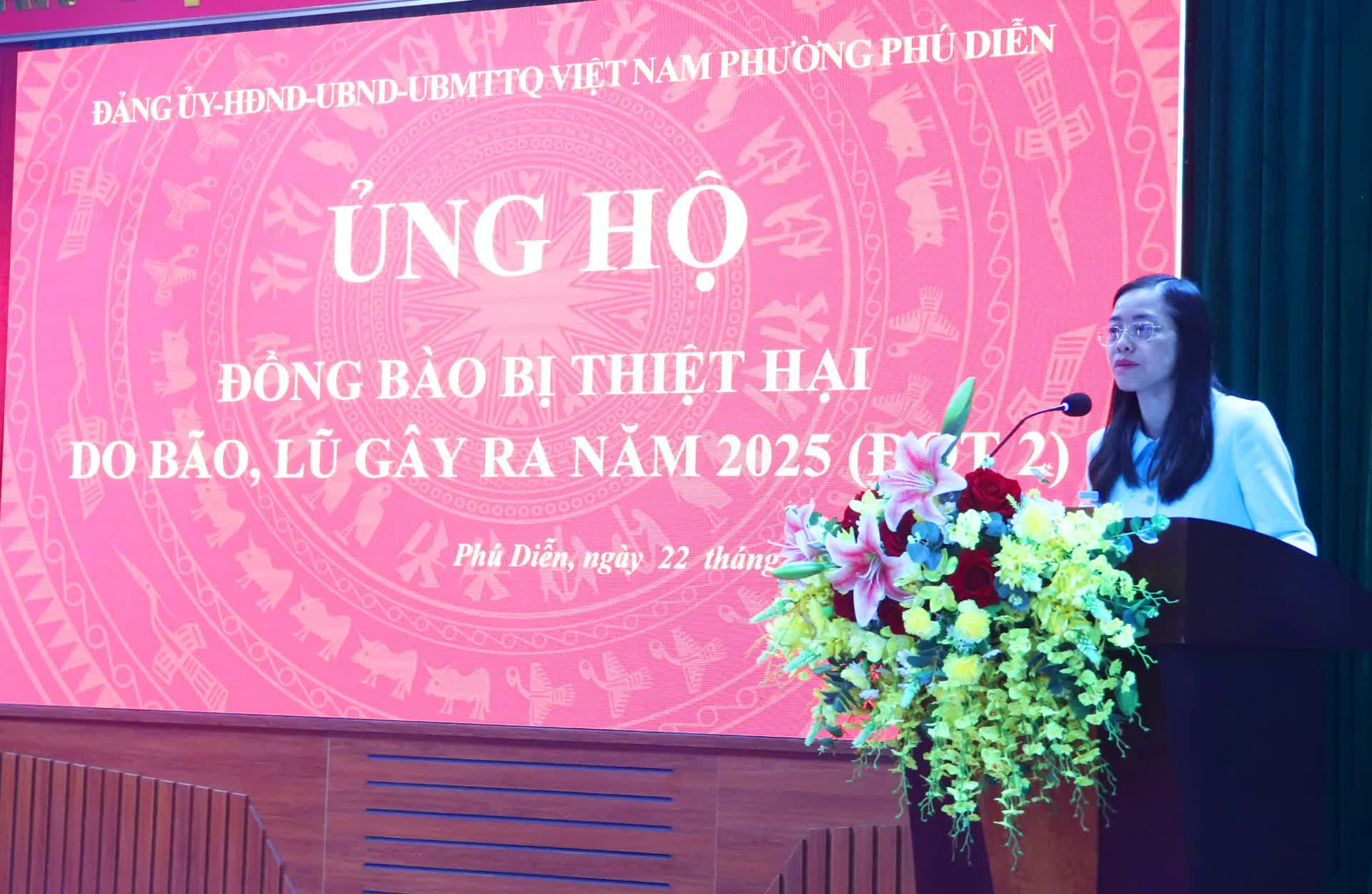 Phường Phú Diễn phát động ủng hộ đồng bào bị thiệt hại do bão, lũ đợt 2- Ảnh 1.