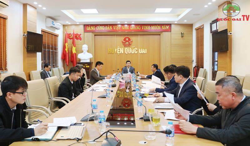 Hội nghị nghị kiểm đếm tiến độ và giải quyết vướng mắc công tác Giải phóng mặt băng ( GPMB) 1 số  Dự án trọng điểm trên địa bàn huyện- Ảnh 2.