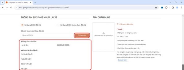 11 bước thực hiện thủ tục cấp, đổi giấy phép lái xe ô tô trực tuyến- Ảnh 7.