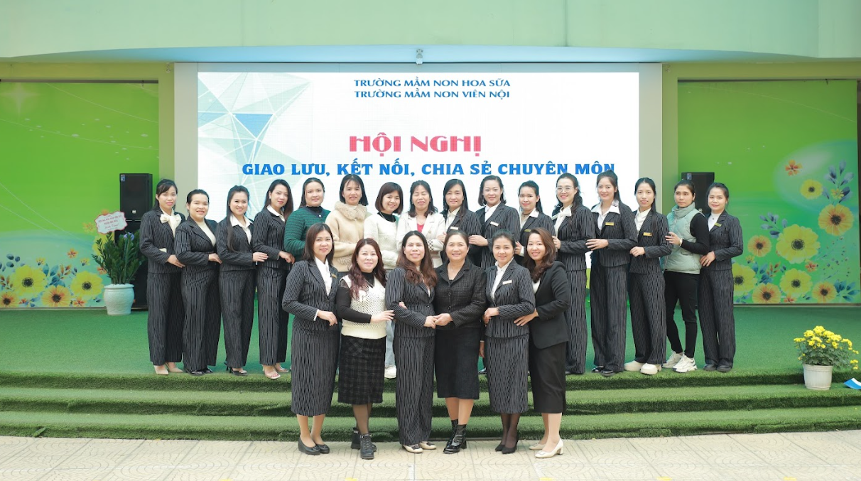 Giao lưu chuyên môn giữa trường mầm non Hoa Sữa và trường mầm non Viên Nội- Ảnh 1.