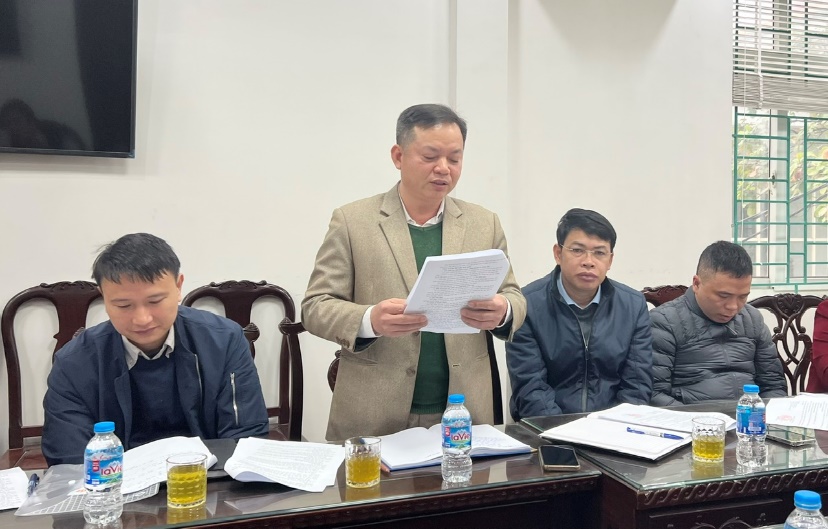Chủ tịch UBND huyện Nguyễn Hoàng Trường làm việc với xã An Khánh về thực hiện nhiệm vụ chính trị năm 2025- Ảnh 2.