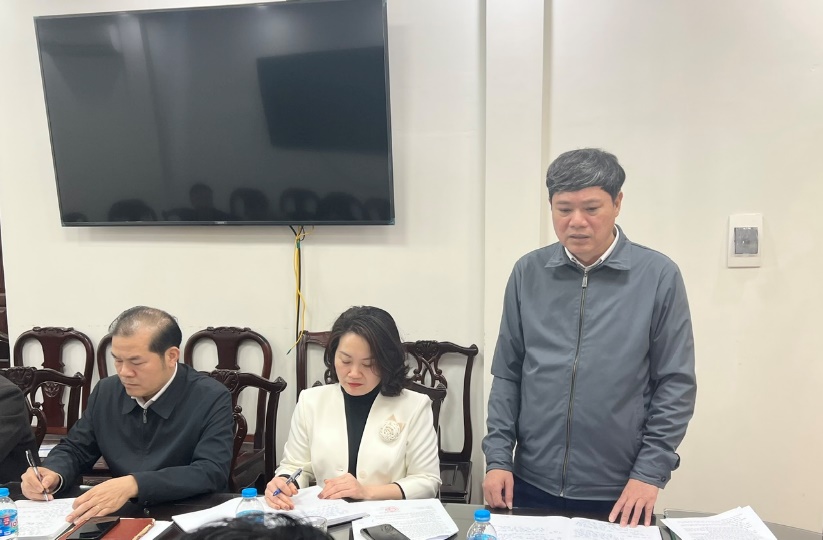 Chủ tịch UBND huyện Nguyễn Hoàng Trường làm việc với xã An Khánh về thực hiện nhiệm vụ chính trị năm 2025- Ảnh 8.