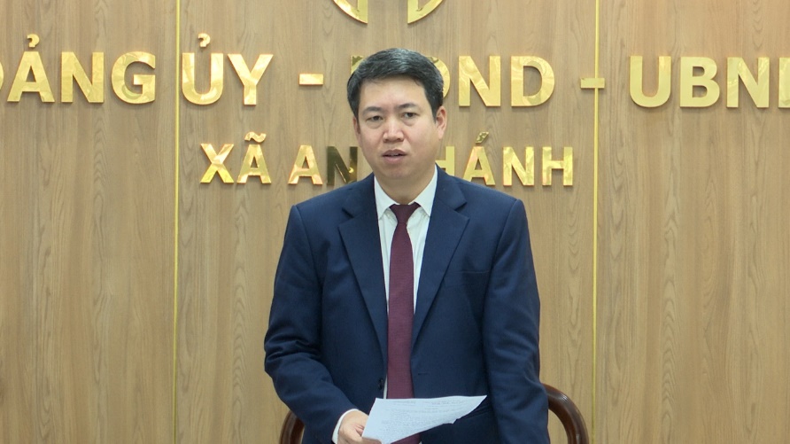 Chủ tịch UBND huyện Nguyễn Hoàng Trường làm việc với xã An Khánh về thực hiện nhiệm vụ chính trị năm 2025- Ảnh 9.