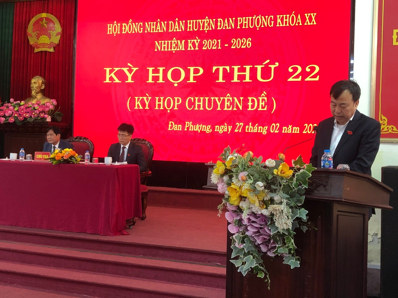 HĐND huyện khóa 20, nhiệm kỳ 2021- 2026 tổ chức kỳ họp thứ 22 ( Kỳ họp chuyên đề).- Ảnh 3.