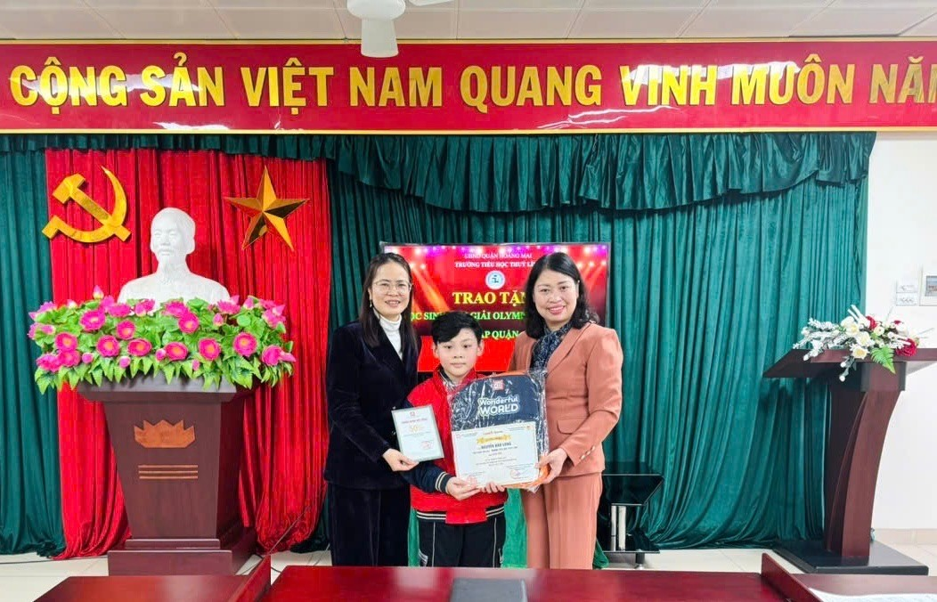 Nguyễn Bảo Long - Cậu học trò thông minh, đa tài của lớp 5A2 trường Tiểu học Thúy Lĩnh- Ảnh 2.