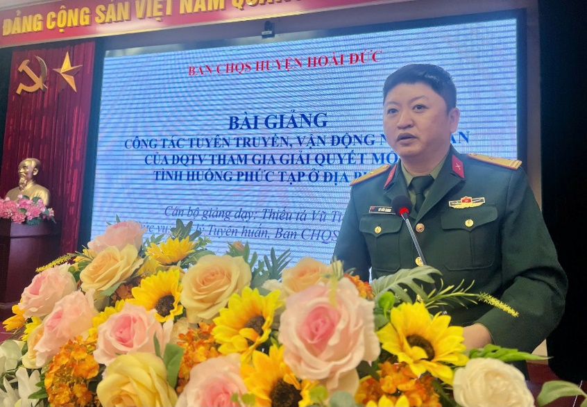 Ban Chỉ huy Quân sự huyện tổ chức khai mạc huấn luyện Đại đội Dân quân cơ động năm 2025- Ảnh 3.