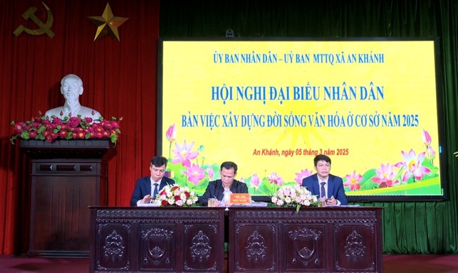 An Khánh tổ chức Hội nghị đại biểu nhân dân bàn việc xây dựng đời sống văn hóa ở cơ sở năm 2025- Ảnh 2.