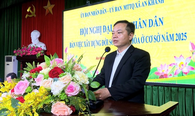 An Khánh tổ chức Hội nghị đại biểu nhân dân bàn việc xây dựng đời sống văn hóa ở cơ sở năm 2025- Ảnh 4.