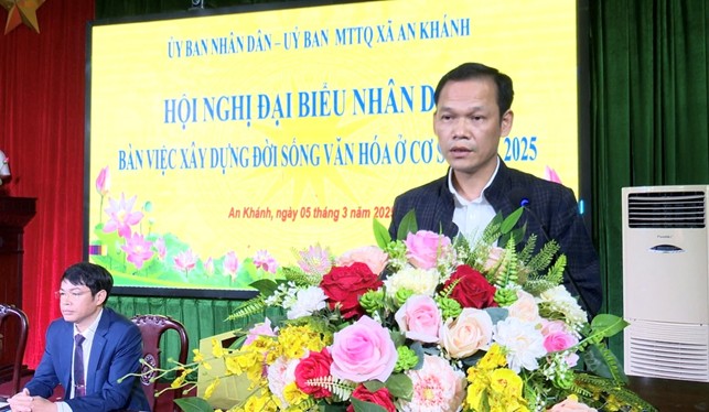 An Khánh tổ chức Hội nghị đại biểu nhân dân bàn việc xây dựng đời sống văn hóa ở cơ sở năm 2025- Ảnh 7.