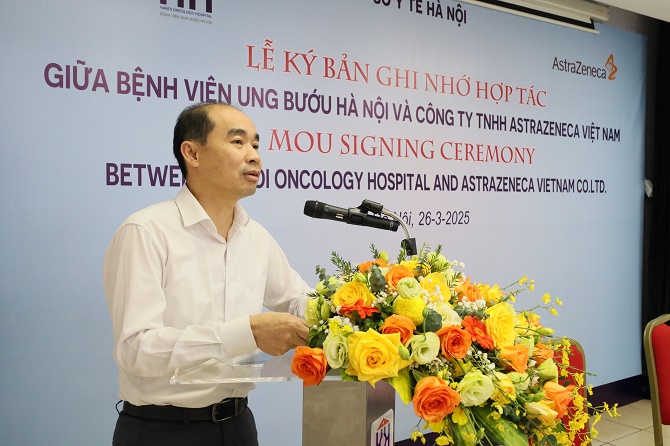 Ký kết hợp tác giữa Bệnh viện Ung bướu Hà Nội và Công ty TNHH AstraZeneca Việt Nam- Ảnh 1.