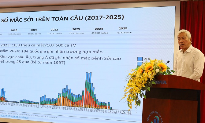 Hà Nội: Giao ban công tác khám và điều trị bệnh sởi- Ảnh 2.