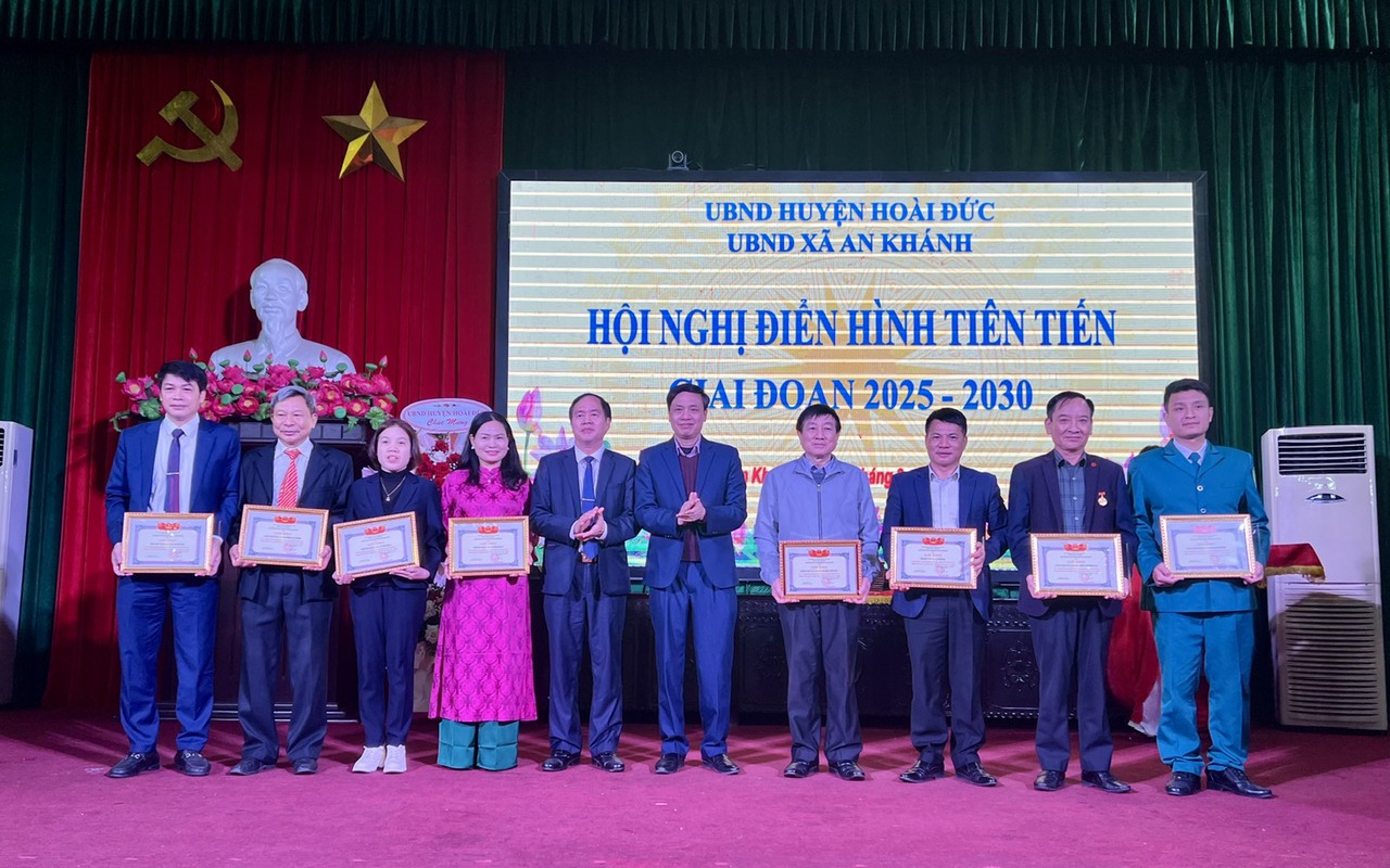 Xã An Khánh biểu dương Điển hình tiên tiến, Người tốt - Việc tốt trên địa bàn giai đoạn 2020 - 2025